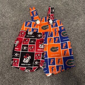 Florida Georgia House Divided Infant Overalls